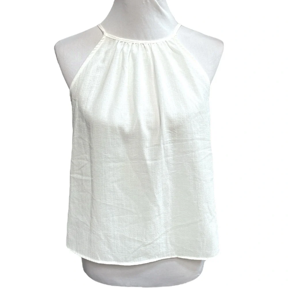 Zara Floral Lace Back Tank Top White Size XSmall - Picture 3 of 10